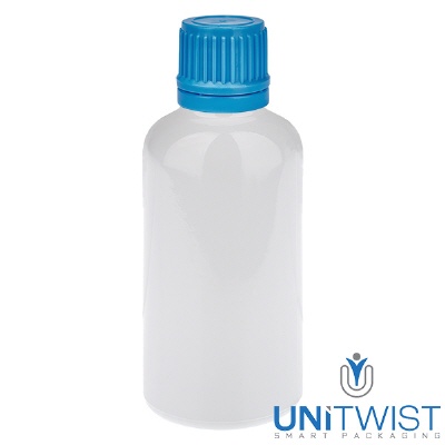 Bild 50ml Flasche 11mm SV blau OV WhiteLine UT18/50