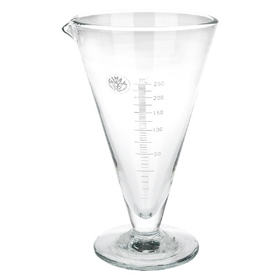 Bild 250ml Messzylinder KF aus Glas, weisse Skala