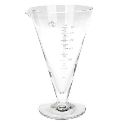 Bild 500ml Messzylinder KF aus Glas, weisse Skala