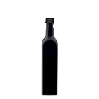 Bild Eckige Flasche Violettglas 500ml