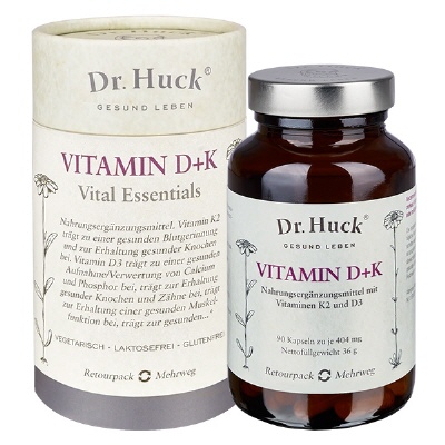 Bild Vitamin D3 + K2 Dr. Huck Kapselneln vegetarisch (noWaste)